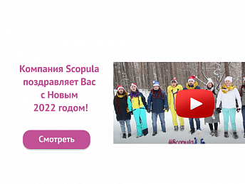 Компания Scopula поздравляет Вас с Новым 2022 годом!